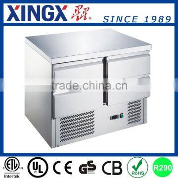 refrig counter with inox top and refrigerated cabinet_GX-S901-4D