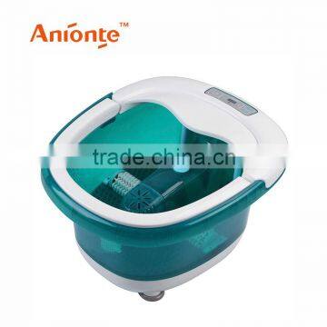 Bubble and ball bearing electric foot massager