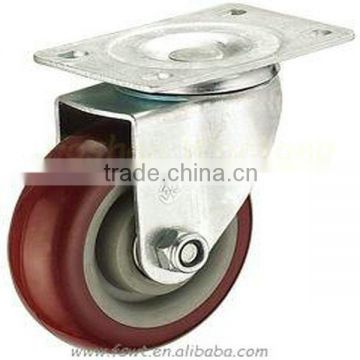 Swivel PVC Purplish Red Bearing High Quality Medium Duty Wheels And Casters