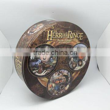 manufacturer big fancy round metal cookie tin biscuit tin can