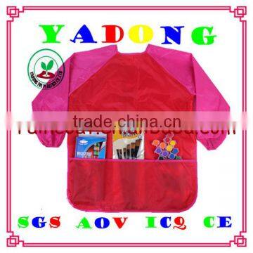 red printing waterproof pvc kids tabard smock