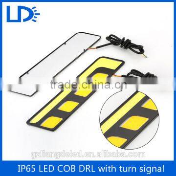 New arrival cob daytime running light drl white and yellow daylight car