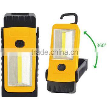 New product 360 degree rotate bracket 3 SMD+1W LED working light magnet and hook work led light