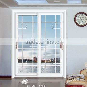 Door manufacturer supplied high qulity waterproof and soundproof double tempered glass door