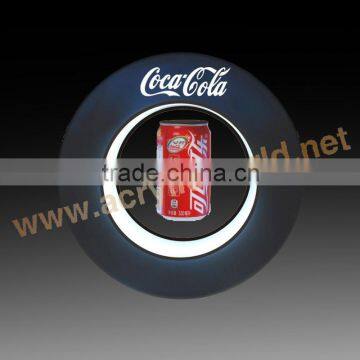 magnetic levitating bottle display stand/magnetic floating wine display stands/acrylic magnetic floating display stand