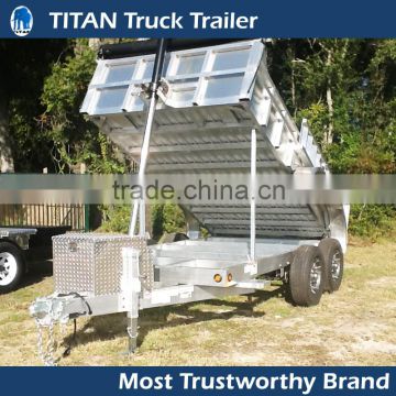 2 Axle Hydraulic Farm Tractor ATV Dump Trailer, Small Dump Trailer