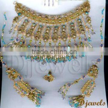 Jaipur Bridal Kundan Necklace Sets, Bridal Kundan Necklace Sets, Kundan Jewelry