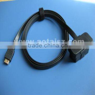 Hight quality obd2 gps cable obd flat wiring harness