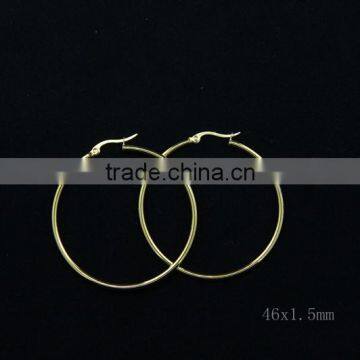 Gold Handmade Big Ring Earrings E3-10001-3300