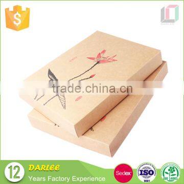 Hot Sale Recyclable Kraft Paper Gift Packing Handkerchief With Lid