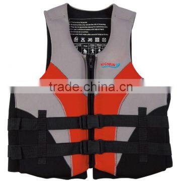 (Hot Selling)Adult Neoprene Life Jacket/Vest with YKK zipper and buckle