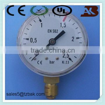 steel acetylene pressure gauge (with ce)