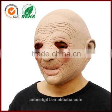 Creepy Halloween Realistic Old Man Latex Mask for Masquerade