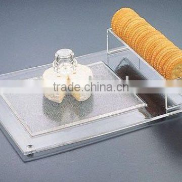 Cheese & Cracker Tray,acrylic kitchen supplies,tabletop holder