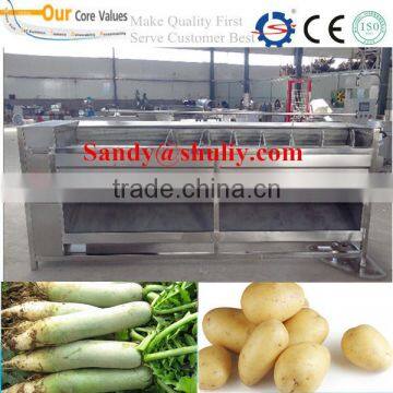 continuous screw radish washing and peeling machine 0086-15037185761