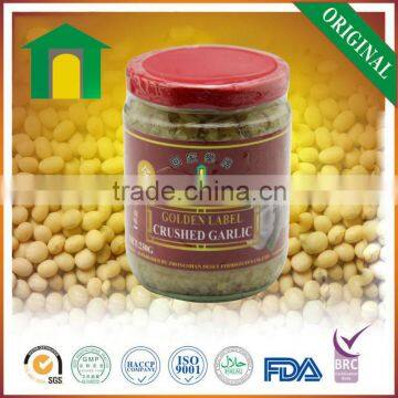 Crushed Garlic Sauce 230g From Halal/BRC/FDA Factory Best Price