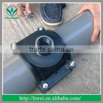 Plastic clamp saddle for pipe connection PN10