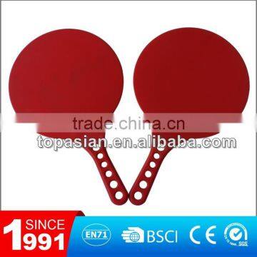 Plastic beach paddle ball racket game