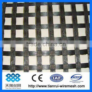 100KN/M Asphalt Reinforcement Fiberglass Geogrid