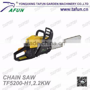 5200 China Good Quality Gas Powered Petrol Chain Saw With 2.2kw Out Put Power(TF5200-H1) photo-2