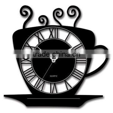 novelty coffee cup design wall clock decorative wall clock wall clocks funny designs plastic wall clock home decoration clock