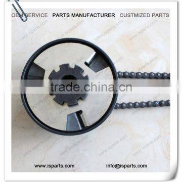 17T 3/4" Bore #219 go Kart Clutch and #219 Chain photo-6