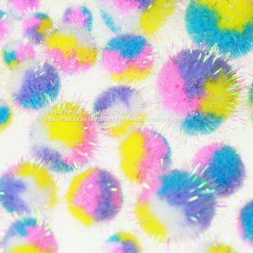 Multi Colors Glitter Pompom Assortment photo-2
