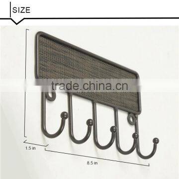 Wall Mounted Key Hook, 5 Hooks