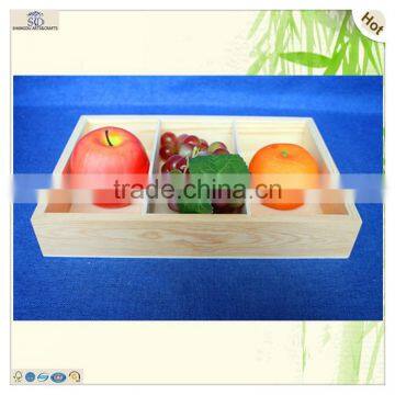 Stylish Custom Size Hotel Hall Use Pine Wooden Tray photo-5