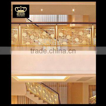 Luxury Aluminum Handrails Staircase Balustrade for Hotel Villa photo-2