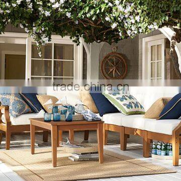 All Whether Garden Solid Wood Furniture Design Modern Teak Wood Sofa Sets photo-4