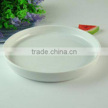 New Design Restaurant Ceramic Pizza Plate Wholesale White Porcelain Round Plate photo-2