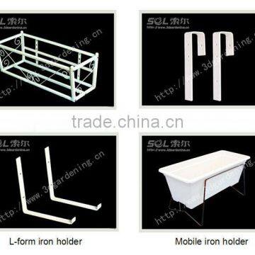 White Rectangular Garden Plastic Pots for Balcony Decoration photo-3