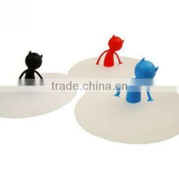 Good Sealability Silicone Coffee Cup Cover With Little Evil Sleeve photo-3