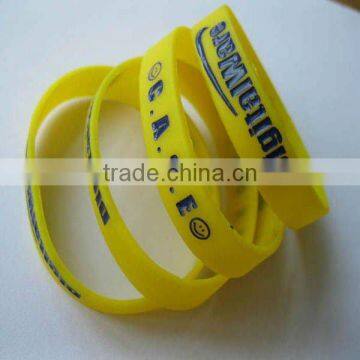 The silicone wristband or bracelet