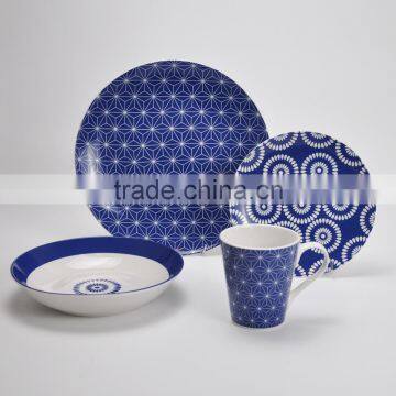 16pcs ceramic dinnerware set ,porcelain with decal