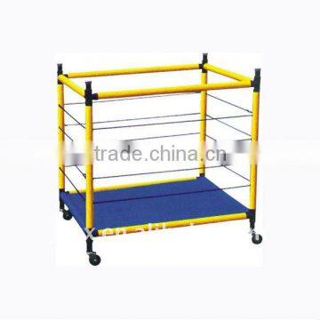 S6210 metal ball storage cart with rubber band guardrail