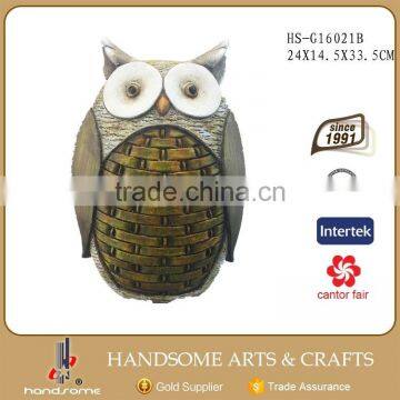 9 Inch Outdoor Resin Home and Garden Ornament Owl Figurines Lively Animal Statue photo-2