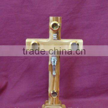 Large Decorative Standing Crucifix Wooden Cross photo-4