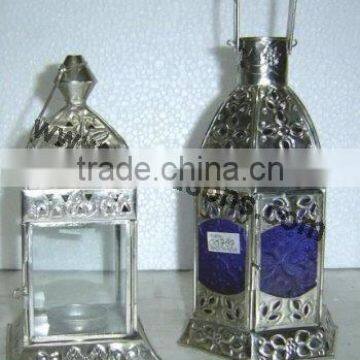 Decorative Round White Metal Led Lantern photo-3