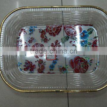 Plastic bottom transparent disc flowers in Phnom Penh