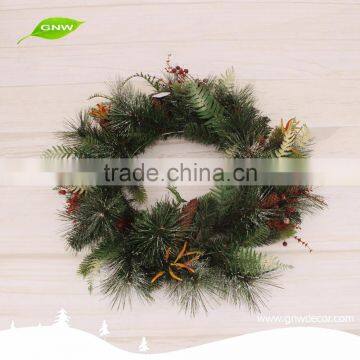 GNW CHWR-1605018 Trade Assurance Decorative Gift Christmas Wreath Real for Sale photo-2