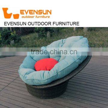 Patio Furniture Rattan Wicker Living Room Office Swivel Chair photo-2