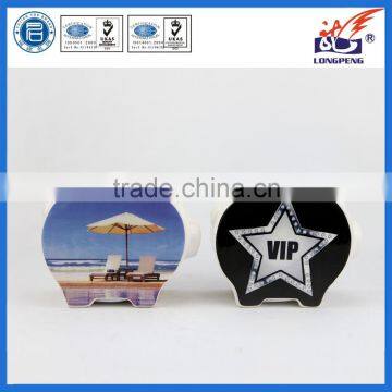 Ceramic Piggy Bank with VIP Icon,VOYAGE DE REVE Icons Piggy Bank Piggy Bank Icon