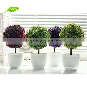 GNW GP005 Artificial Plastic Colored Plant Pots Wholesale for Office Table Decoration photo-3