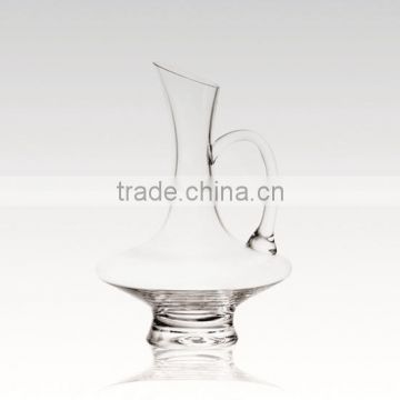 hot sale crystal wine decanting made in china wine glass pitcher with handle