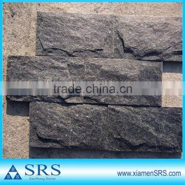 natural black quartzite mushroom tile for exterior wall facade