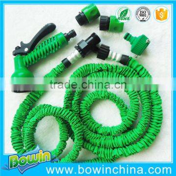 Green Color Quick Connection Expandable Fabric Garden Hose