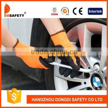 DDSAFETY Working Gloves Latex Coated polyester Nylon Knitted Finger Gloves