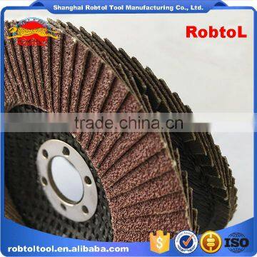 T27 G60 115mm 4.5inch abrasive flap disc flap disk aluminum oxide grinding wheel flap wheel Sanding